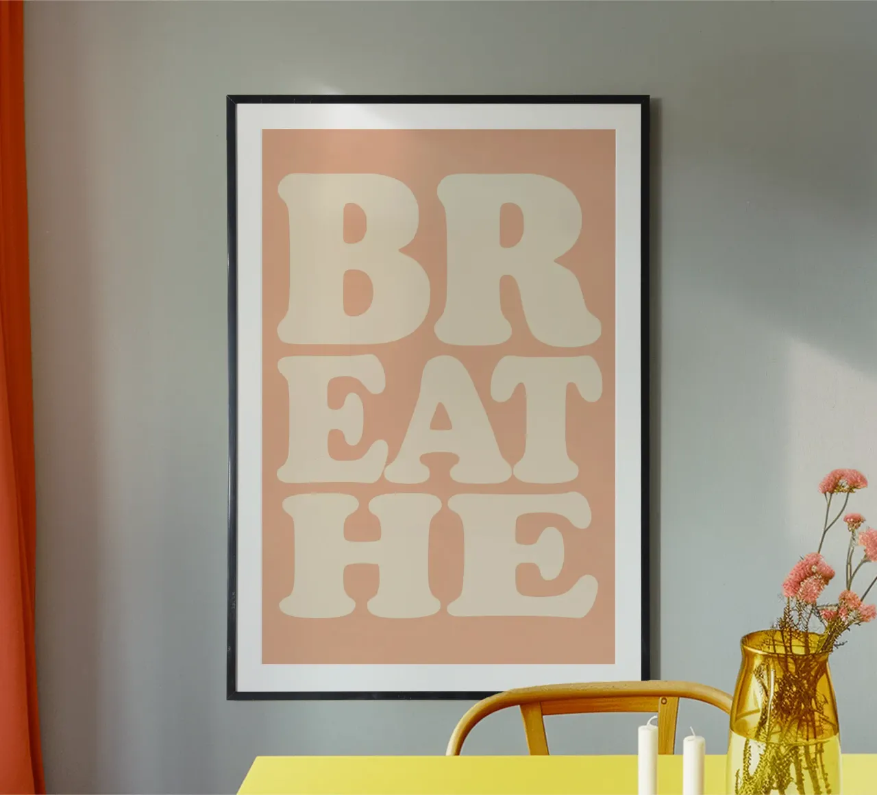 Breathe (Apricot) carta hahnemühle da treechild