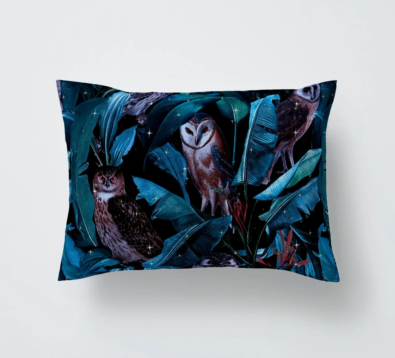 Owl and Leaf Garden cuscino da burcukorkmazyurek