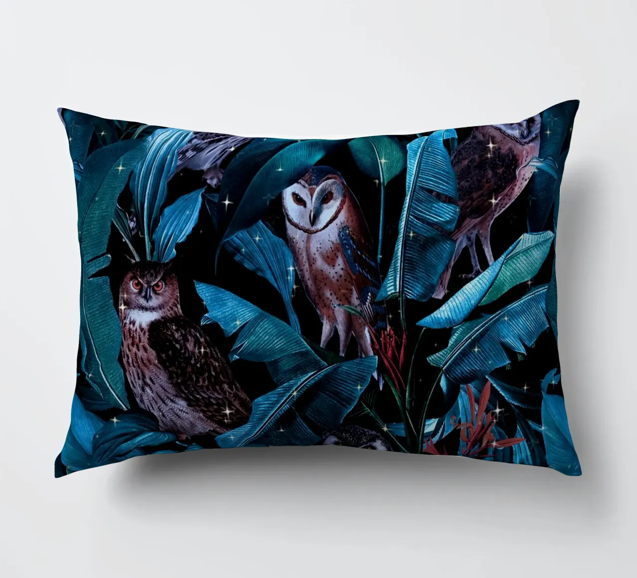 Owl and Leaf Garden cuscino da burcukorkmazyurek