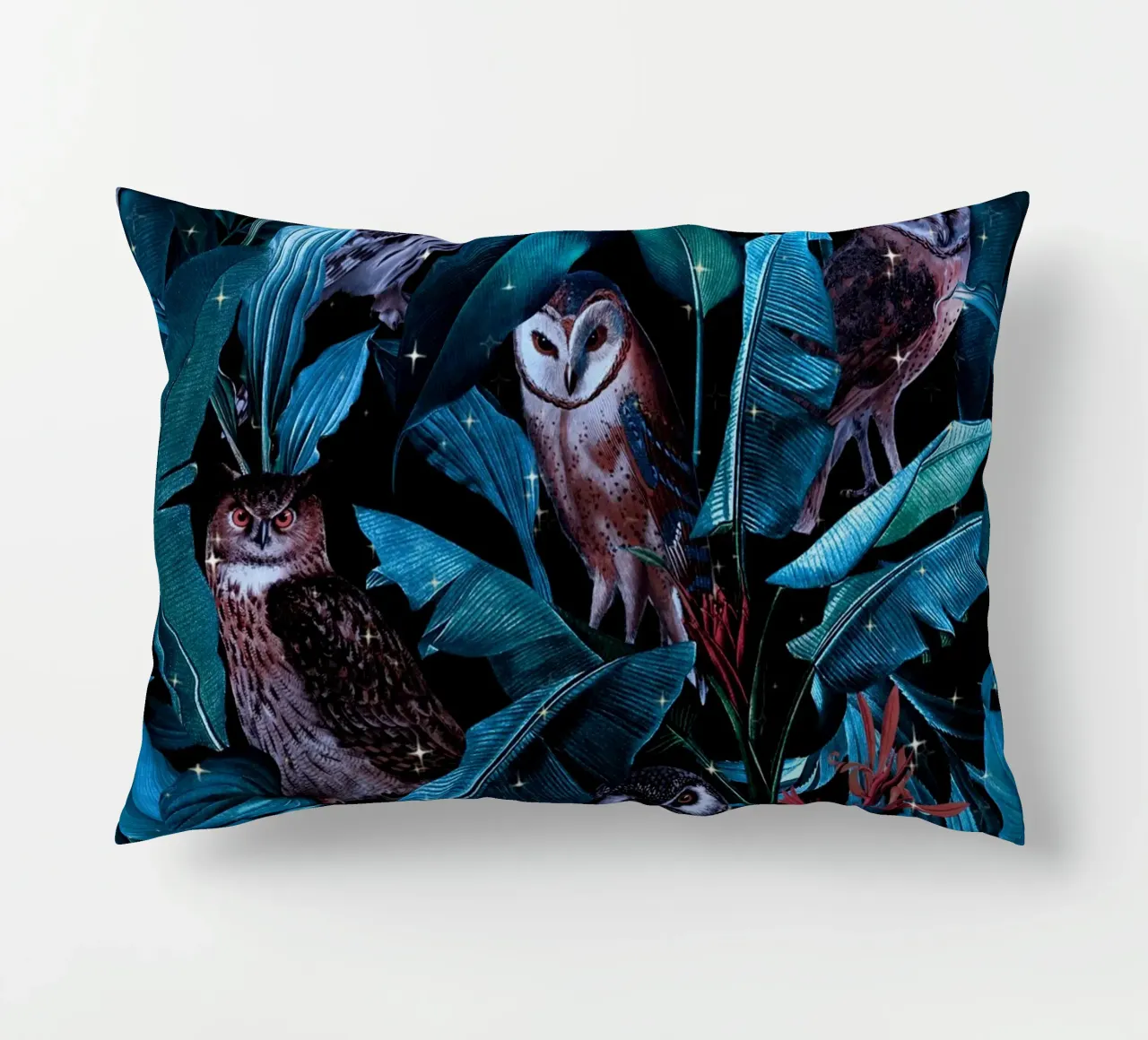 Owl and Leaf Garden cuscino da burcukorkmazyurek