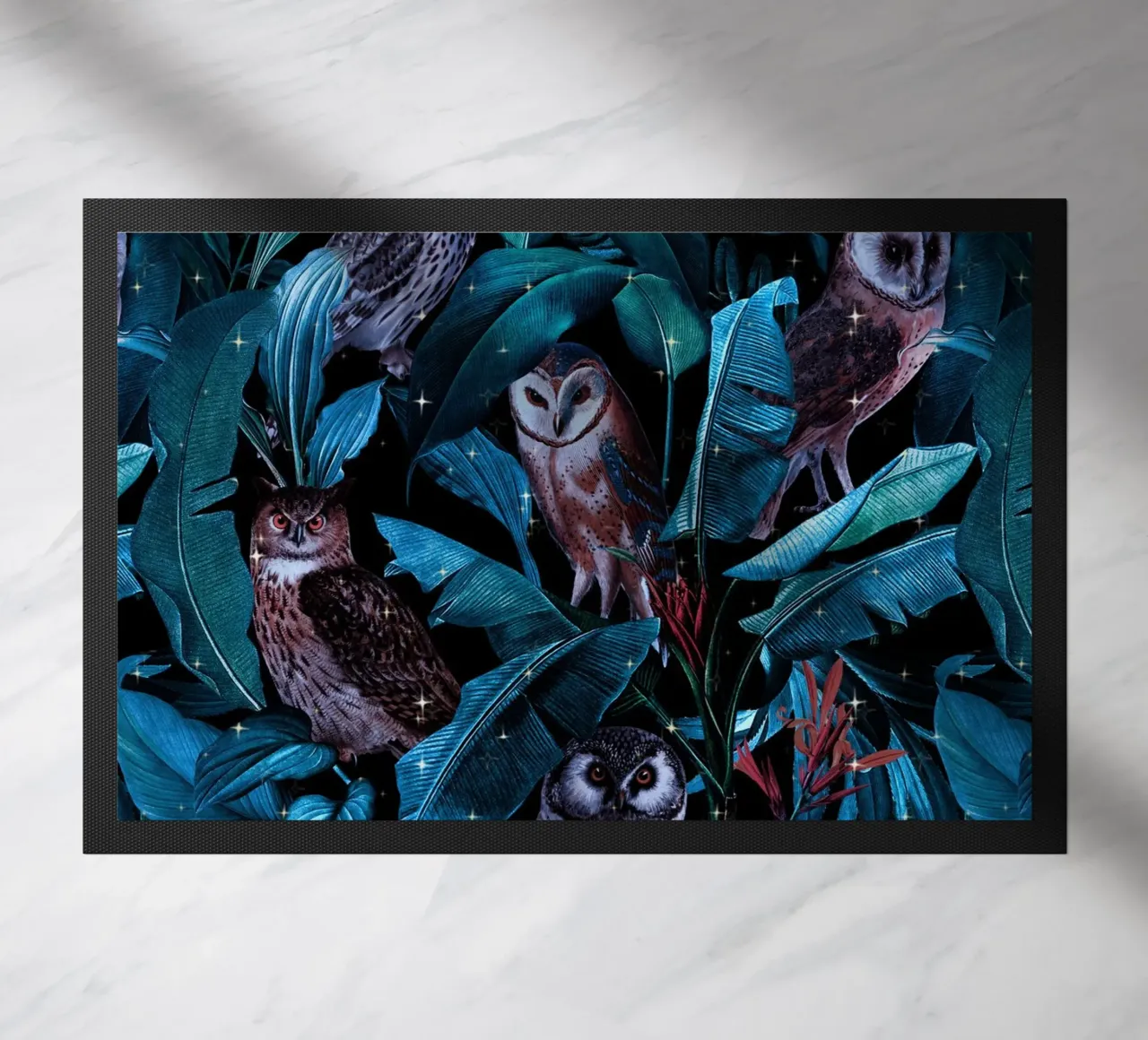 Owl and Leaf Garden zerbino da burcukorkmazyurek