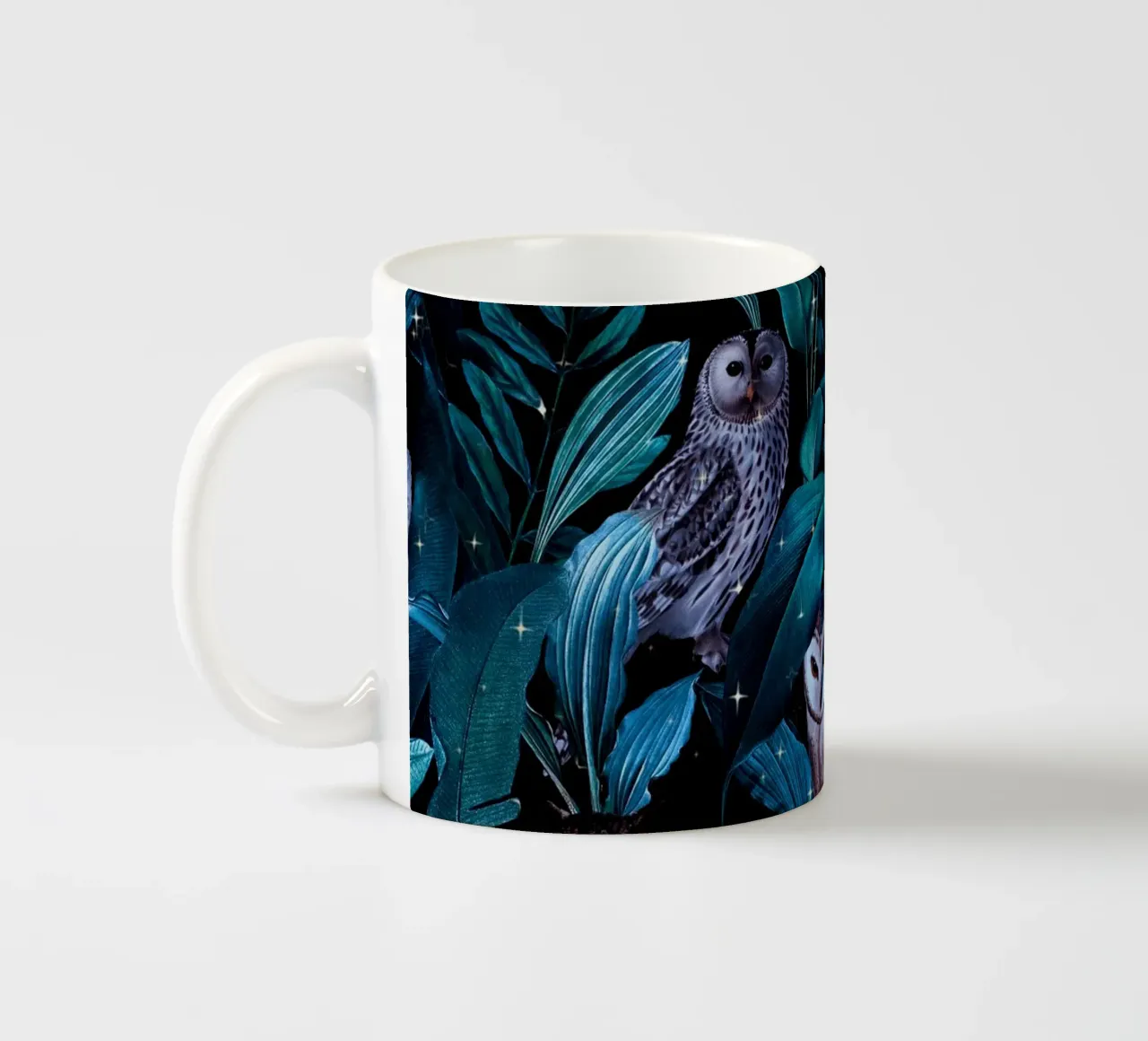 Owl and Leaf Garden tazza in ceramica da burcukorkmazyurek