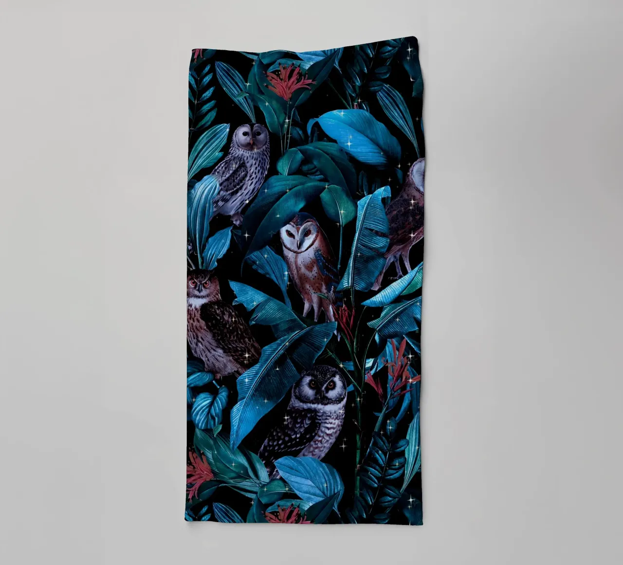 Owl and Leaf Garden asciugamano da bagno da burcukorkmazyurek