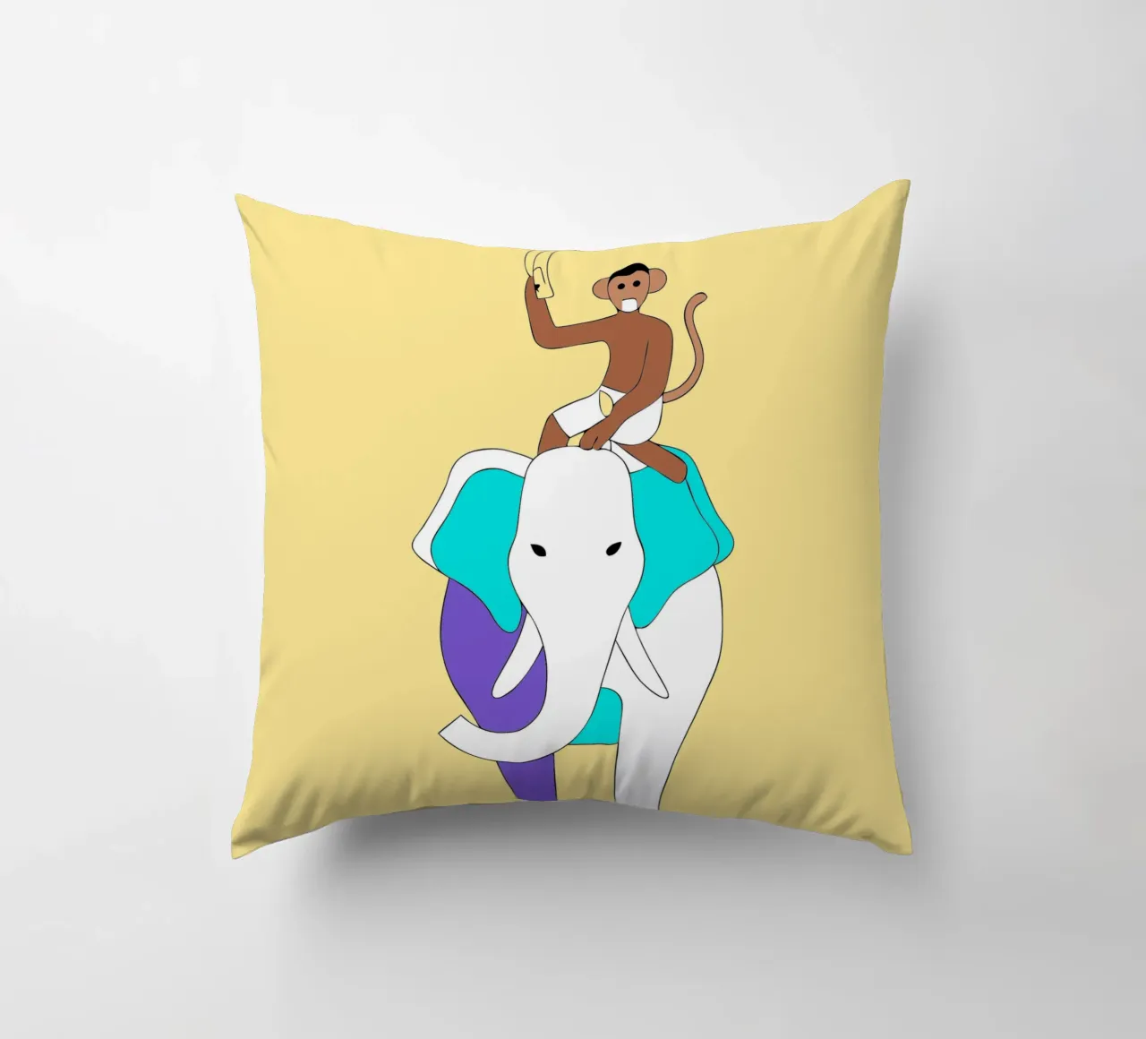 Elefante e scimmia cuscino da OUR SHOP