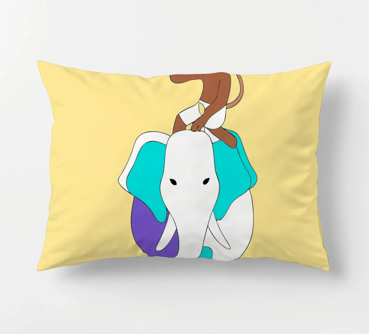 Elefante e scimmia cuscino da OUR SHOP