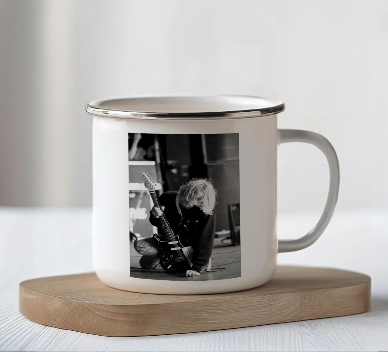 Kurt Cobain tazza in smalto da Mark shop