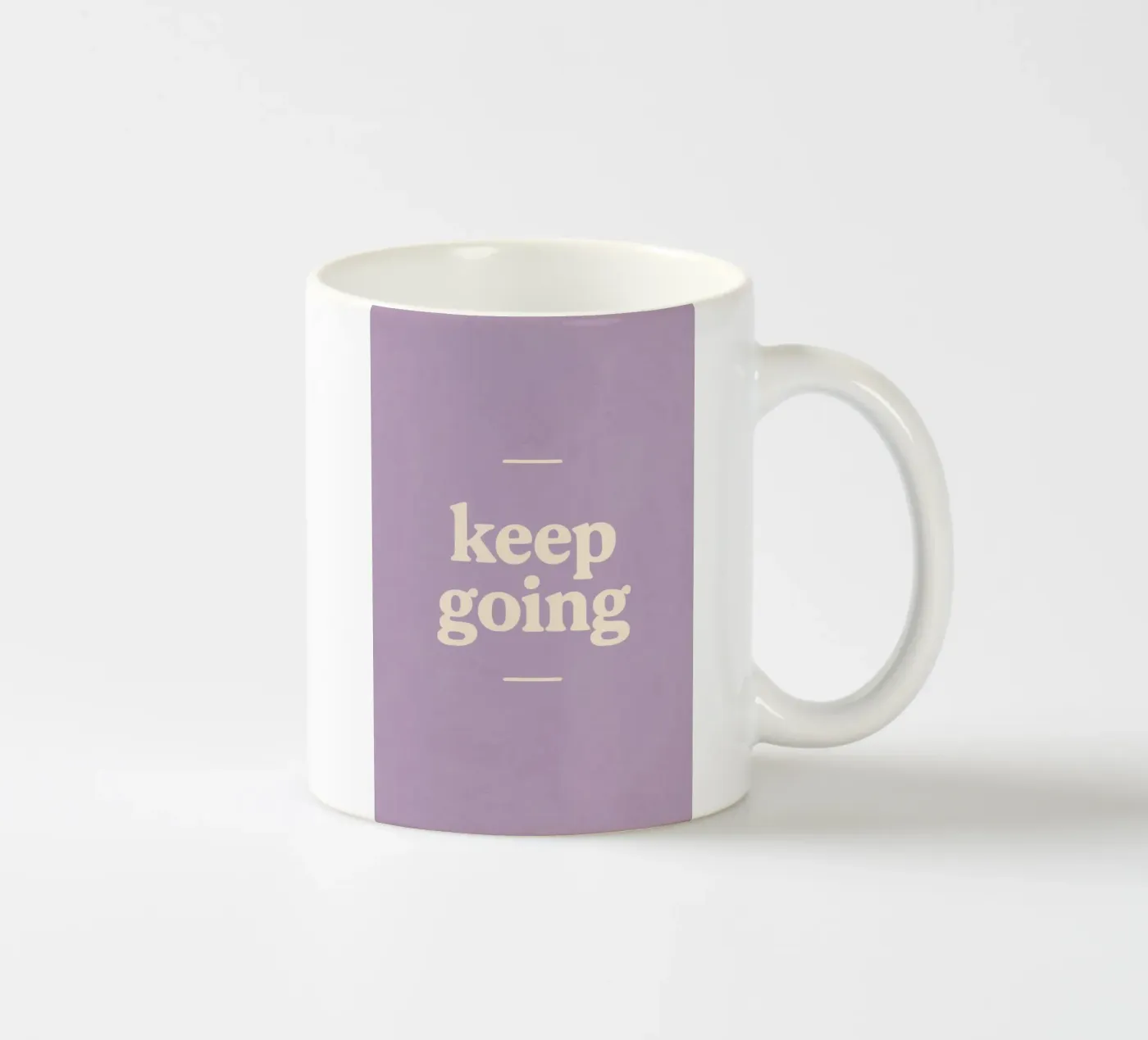 Keep Going (Purple) ceramic mug by treechild