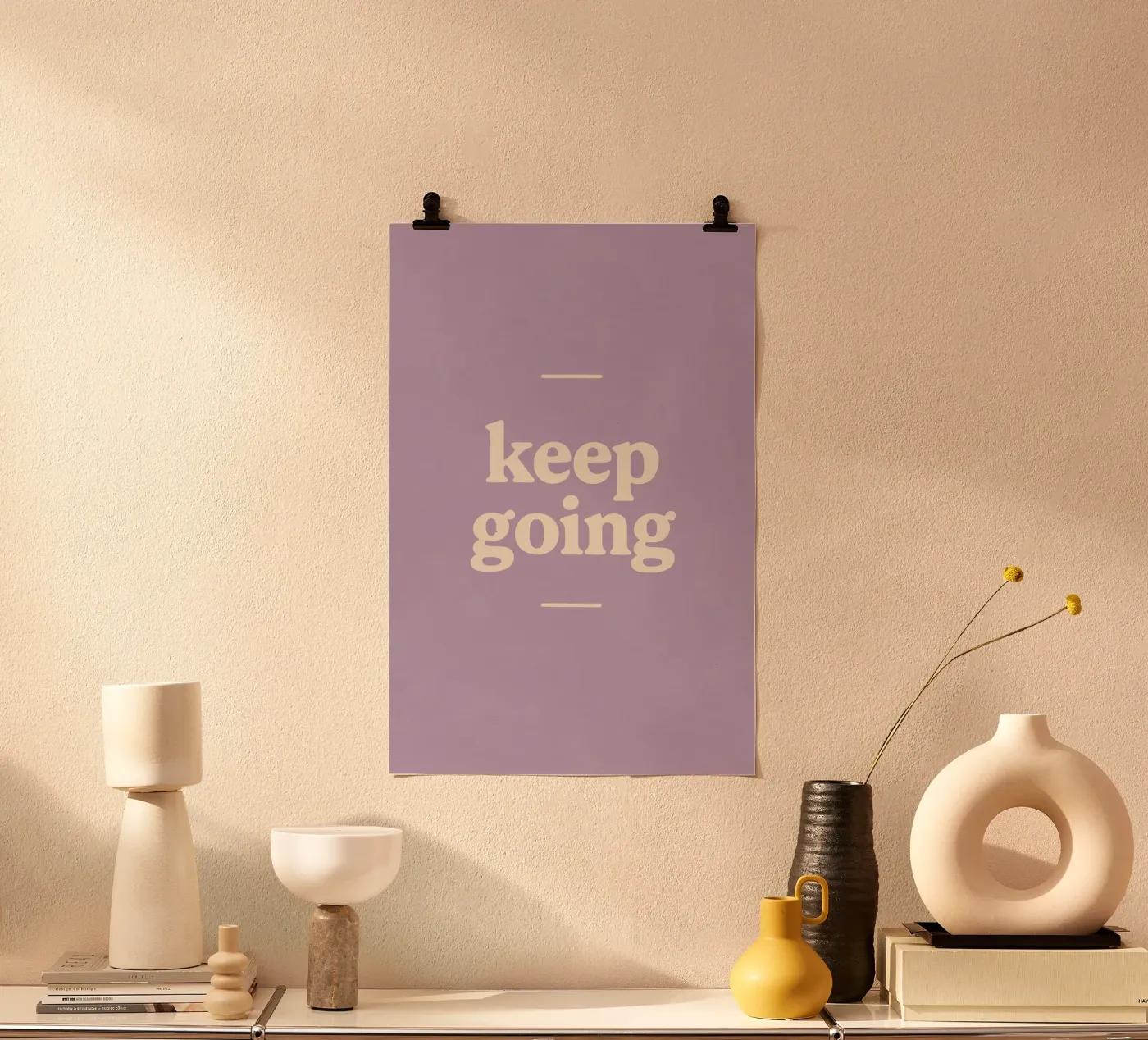 Keep Going (Purple) poster van treechild