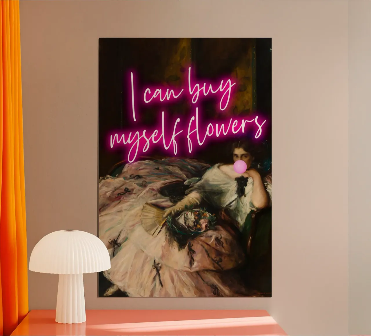 Feminist Neon Art Poster von GraceDigitalArtCo
