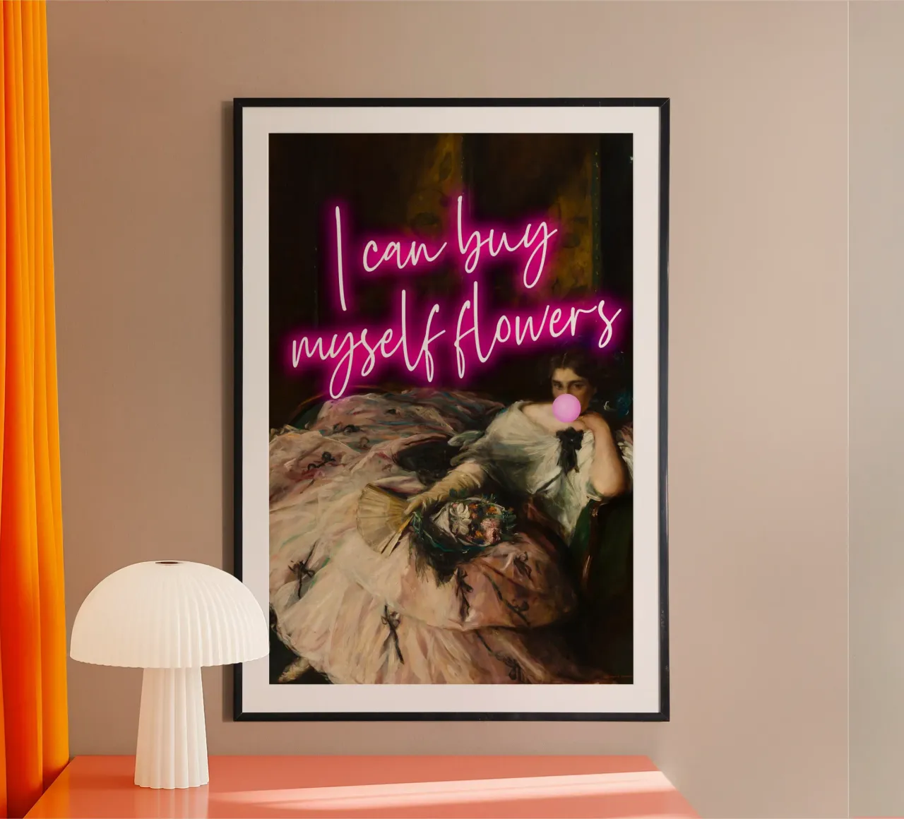 Feminist Neon Art Poster von GraceDigitalArtCo