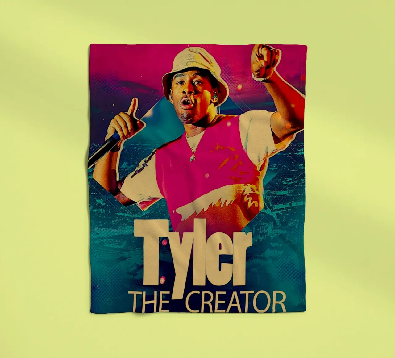 Sing Dance Tyler The Creator Poster fleece blanket by edanfargol