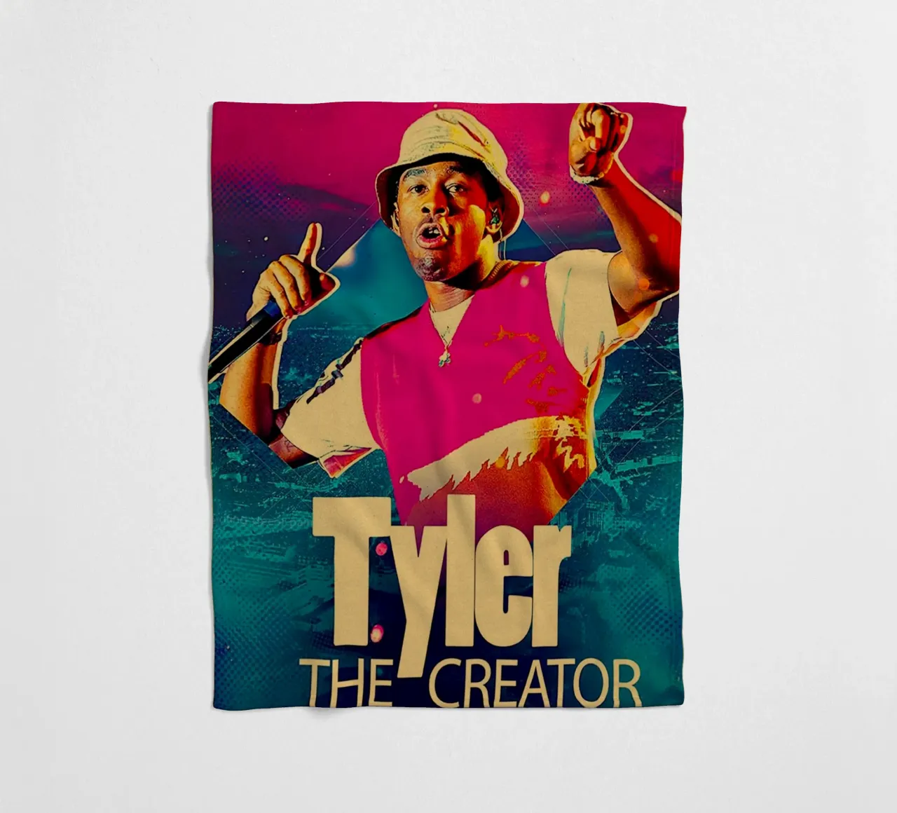 Sing Dance Tyler The Creator Poster fleece blanket by edanfargol