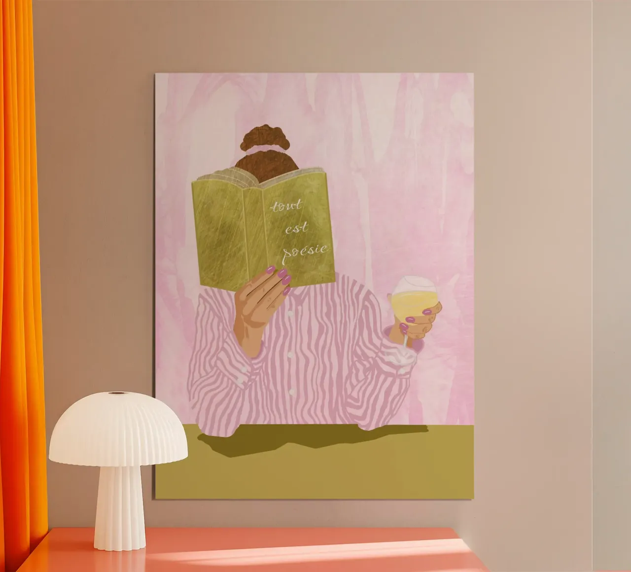 Tout Est Poesie poster con telaio in alluminio da Sannel Larson