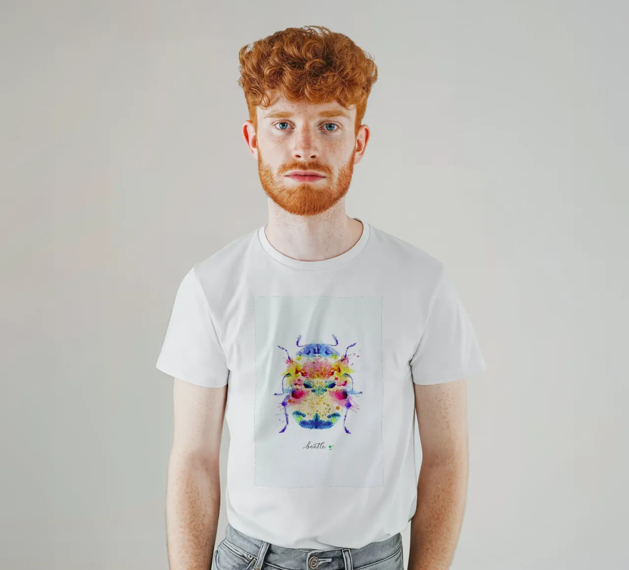 Ink Beetle Psychadelic II t-shirt da Flora & Fauna