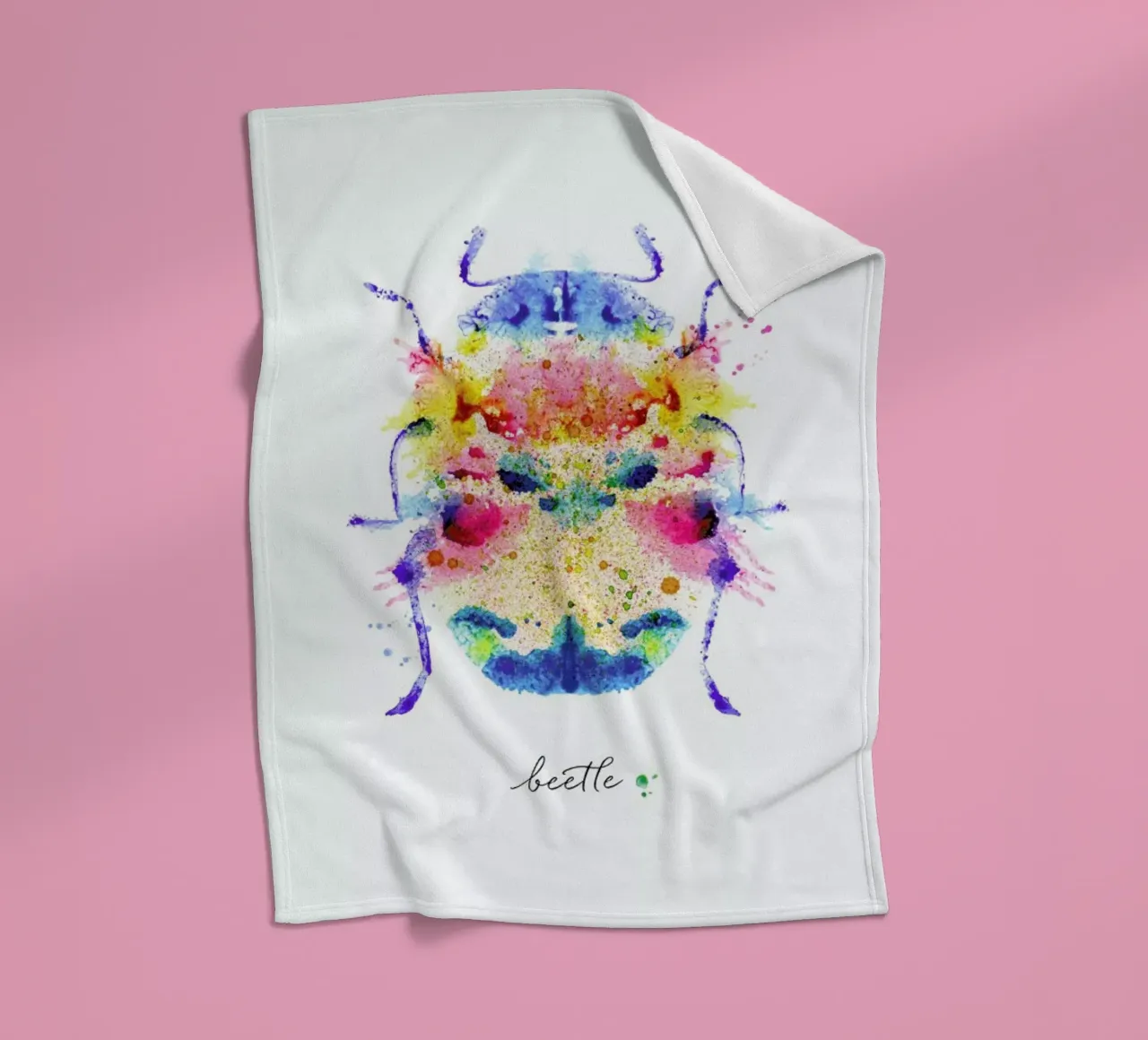 Ink Beetle Psychadelic II coperta in pile da Flora & Fauna