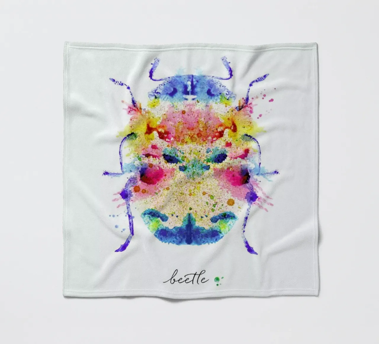 Ink Beetle Psychadelic II coperta in pile da Flora & Fauna
