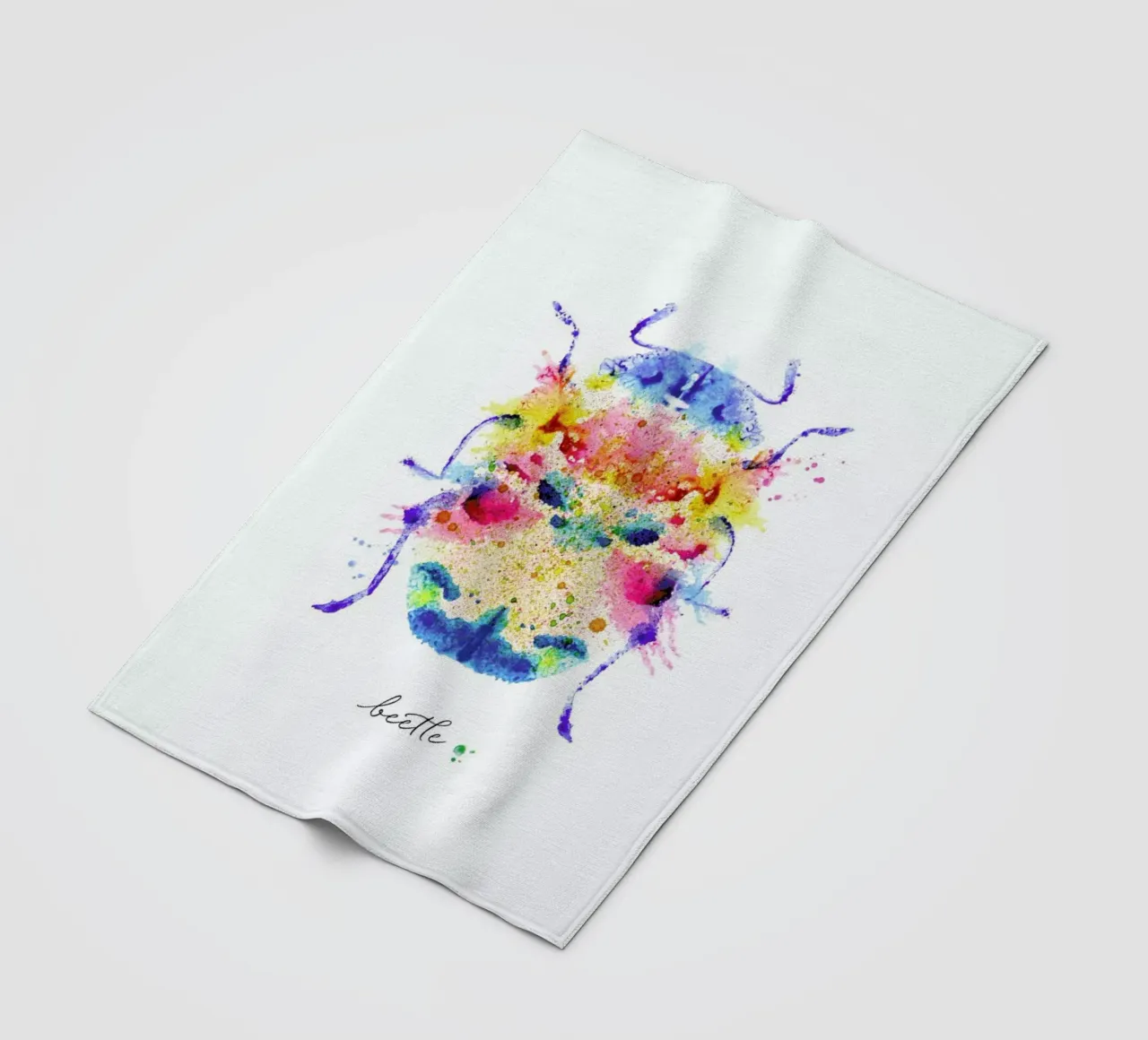 Ink Beetle Psychadelic II coperta in pile da Flora & Fauna
