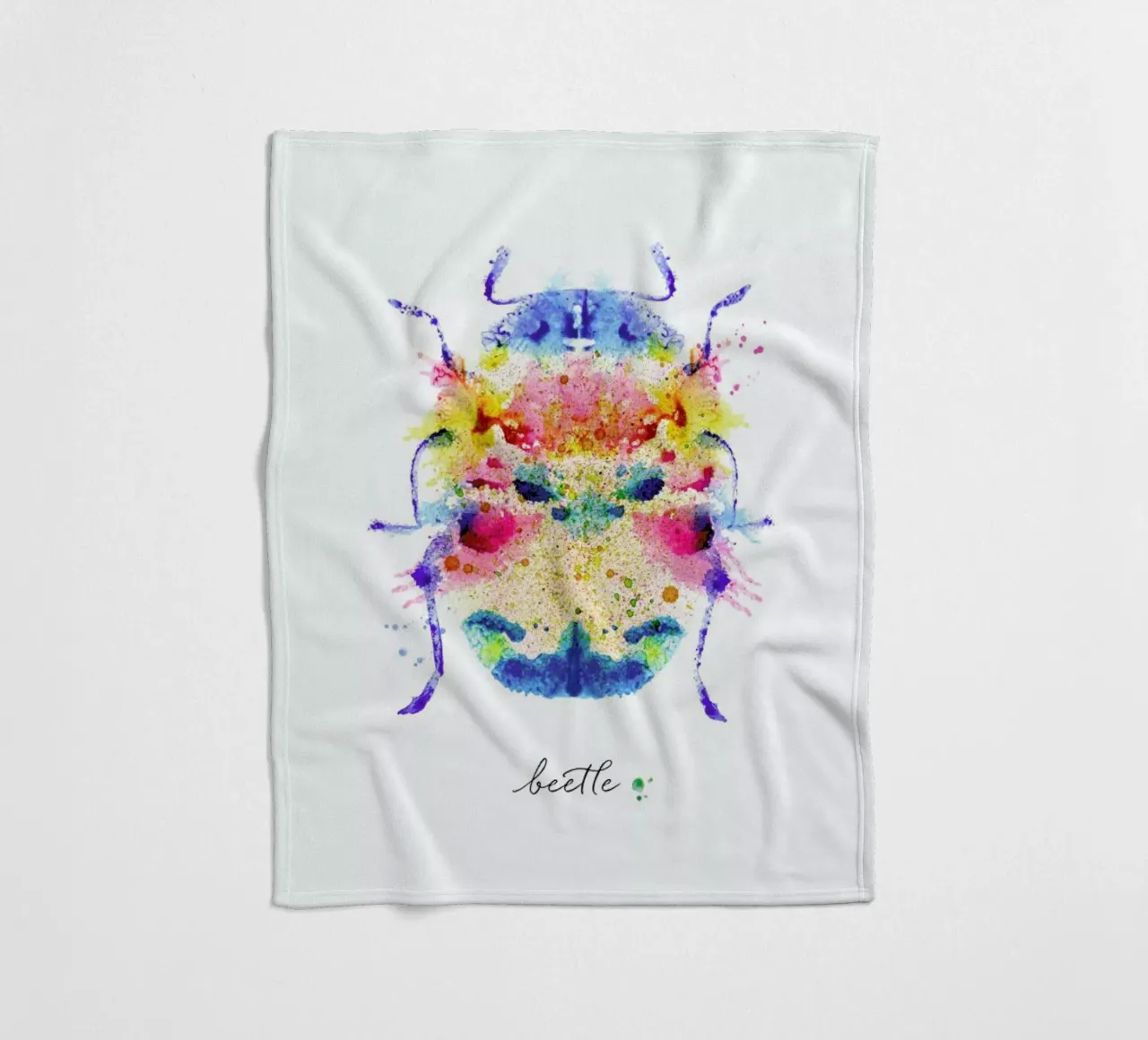 Ink Beetle Psychadelic II coperta in pile da Flora & Fauna