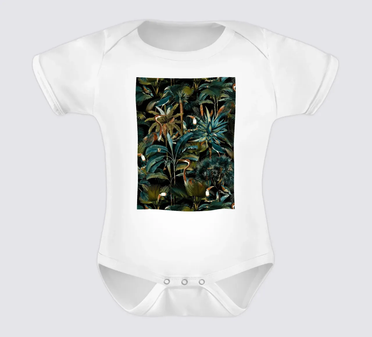 Jungle and Birds I body neonato maniche corte da burcukorkmazyurek