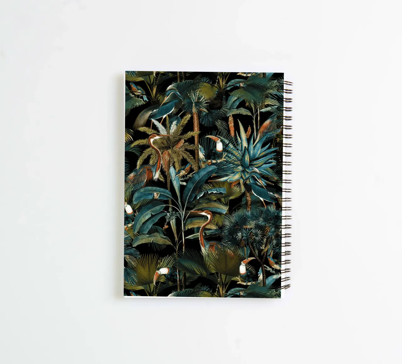 Jungle and Birds I spiral notebook by burcukorkmazyurek