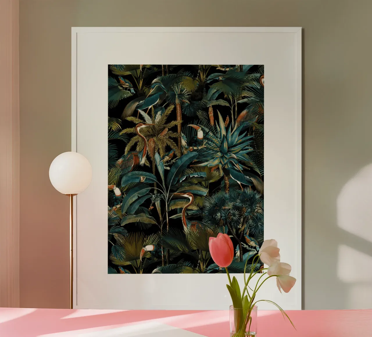 Jungle and Birds I carta hahnemühle da burcukorkmazyurek