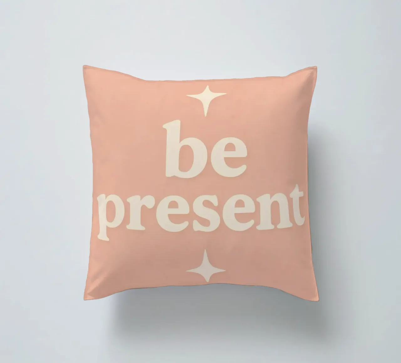 Be Present (Apricot) cuscino da treechild