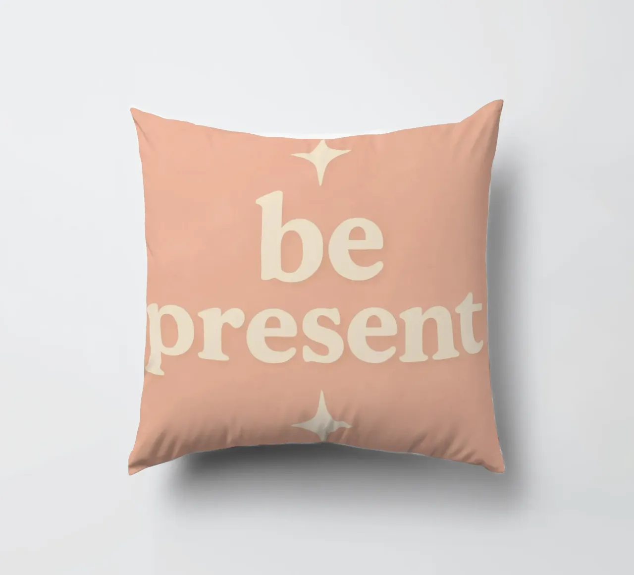 Be Present (Apricot) cuscino da treechild