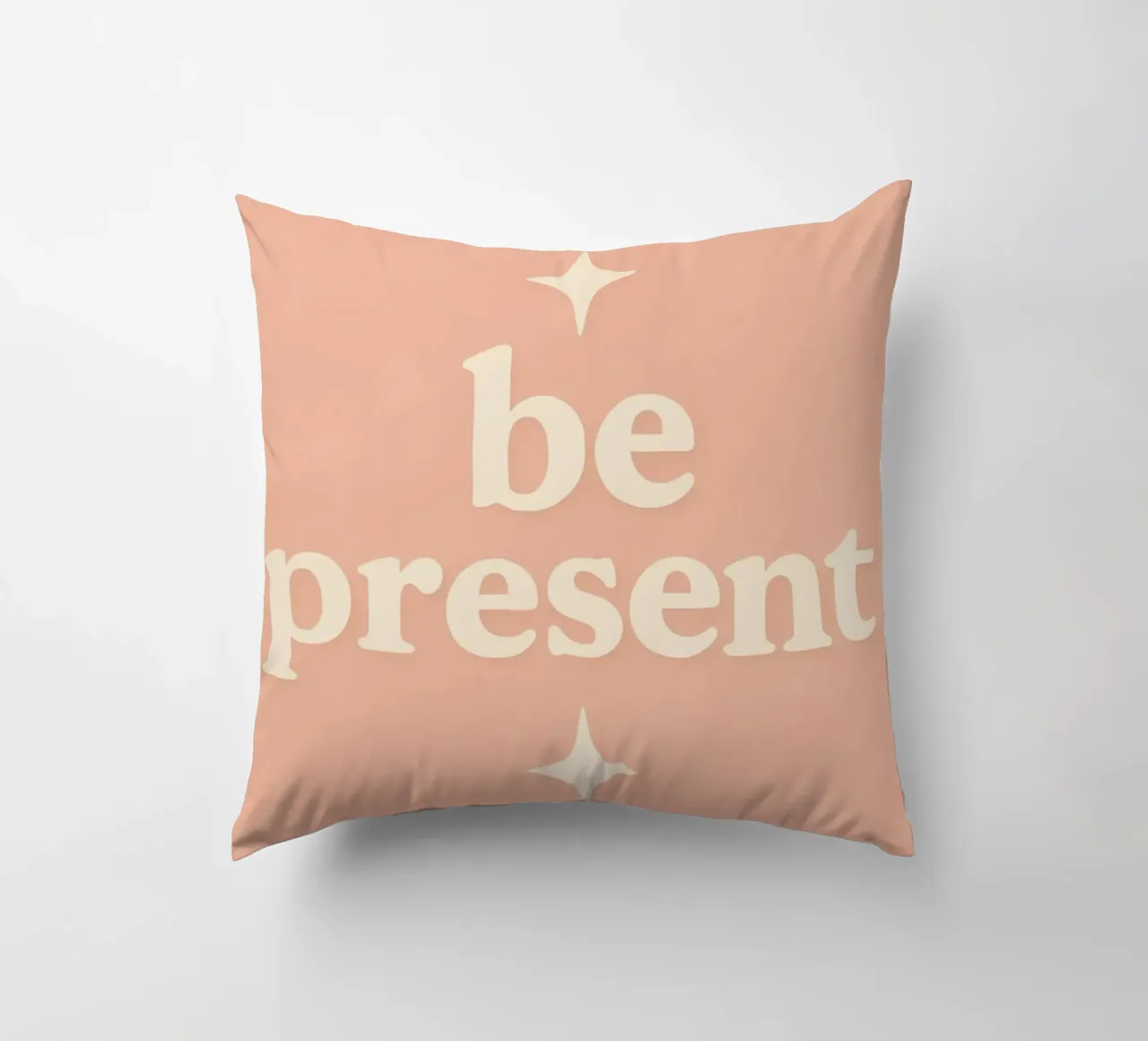 Be Present (Apricot) cuscino da treechild