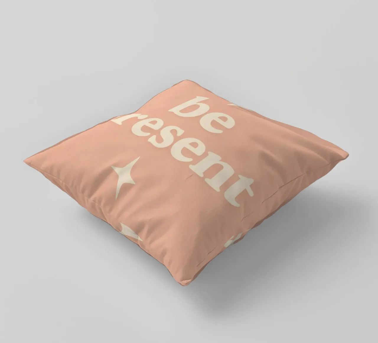 Be Present (Apricot) cuscino da treechild