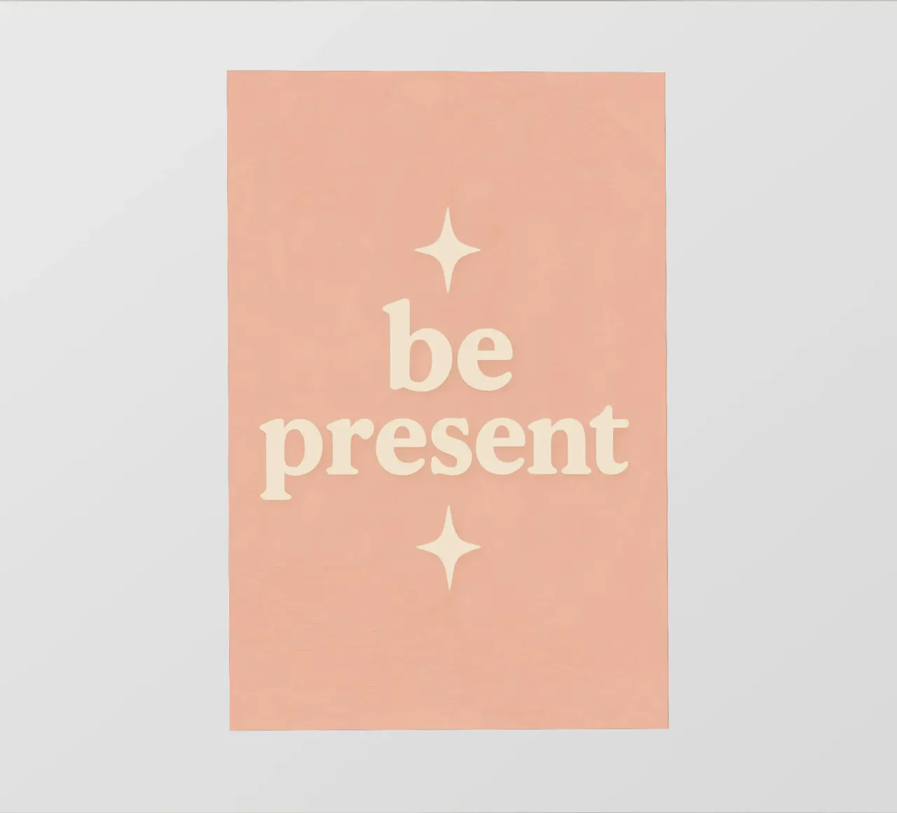 Be Present (Apricot) pellicola backlit da treechild
