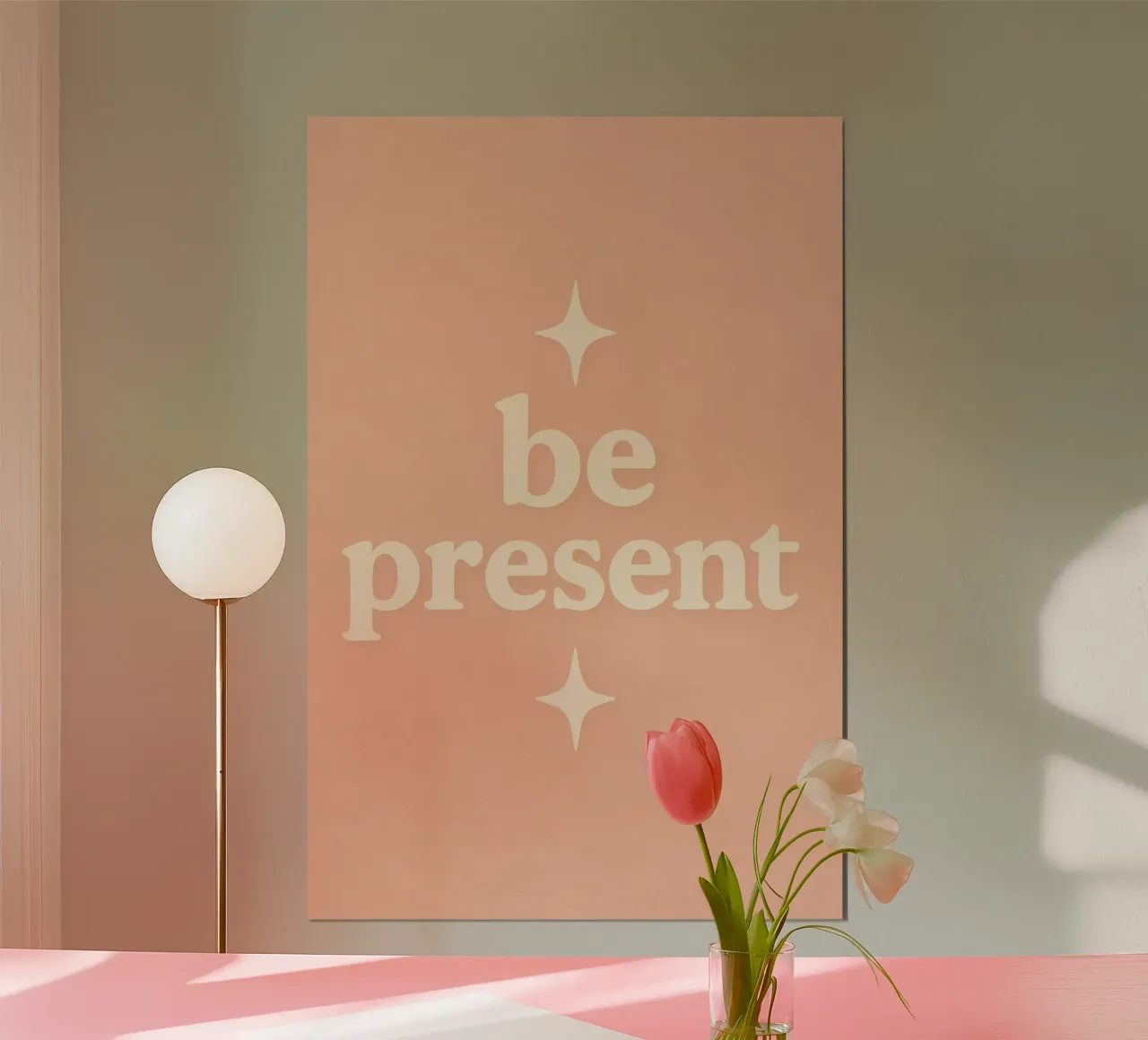 Be Present (Apricot) poster da treechild