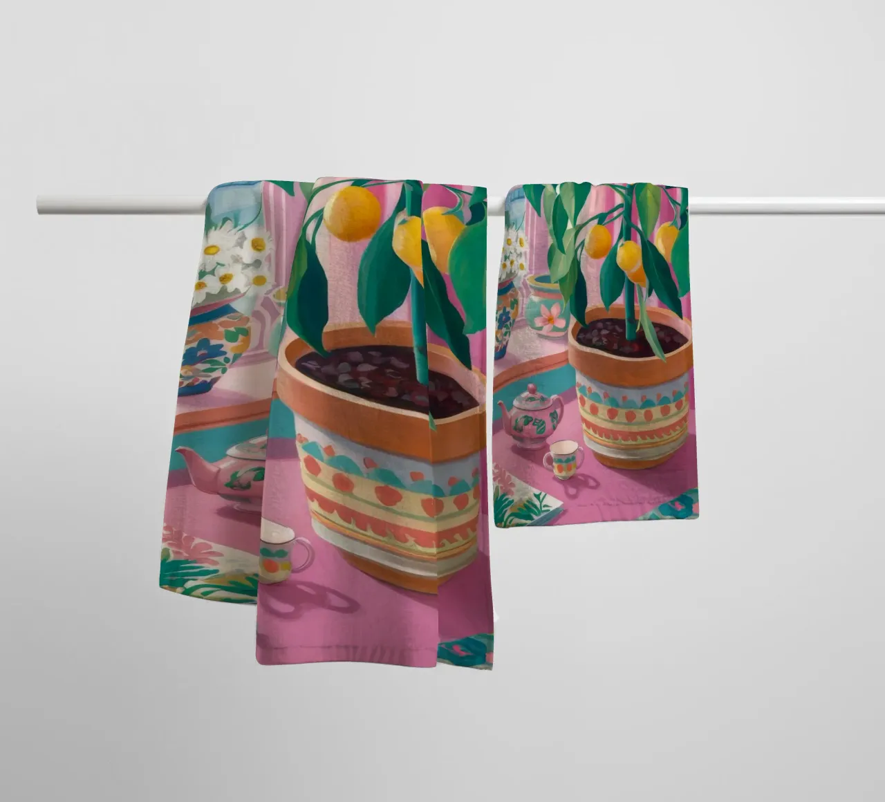 Fenster Gartenzimmer Handtuch von Lumie Layers