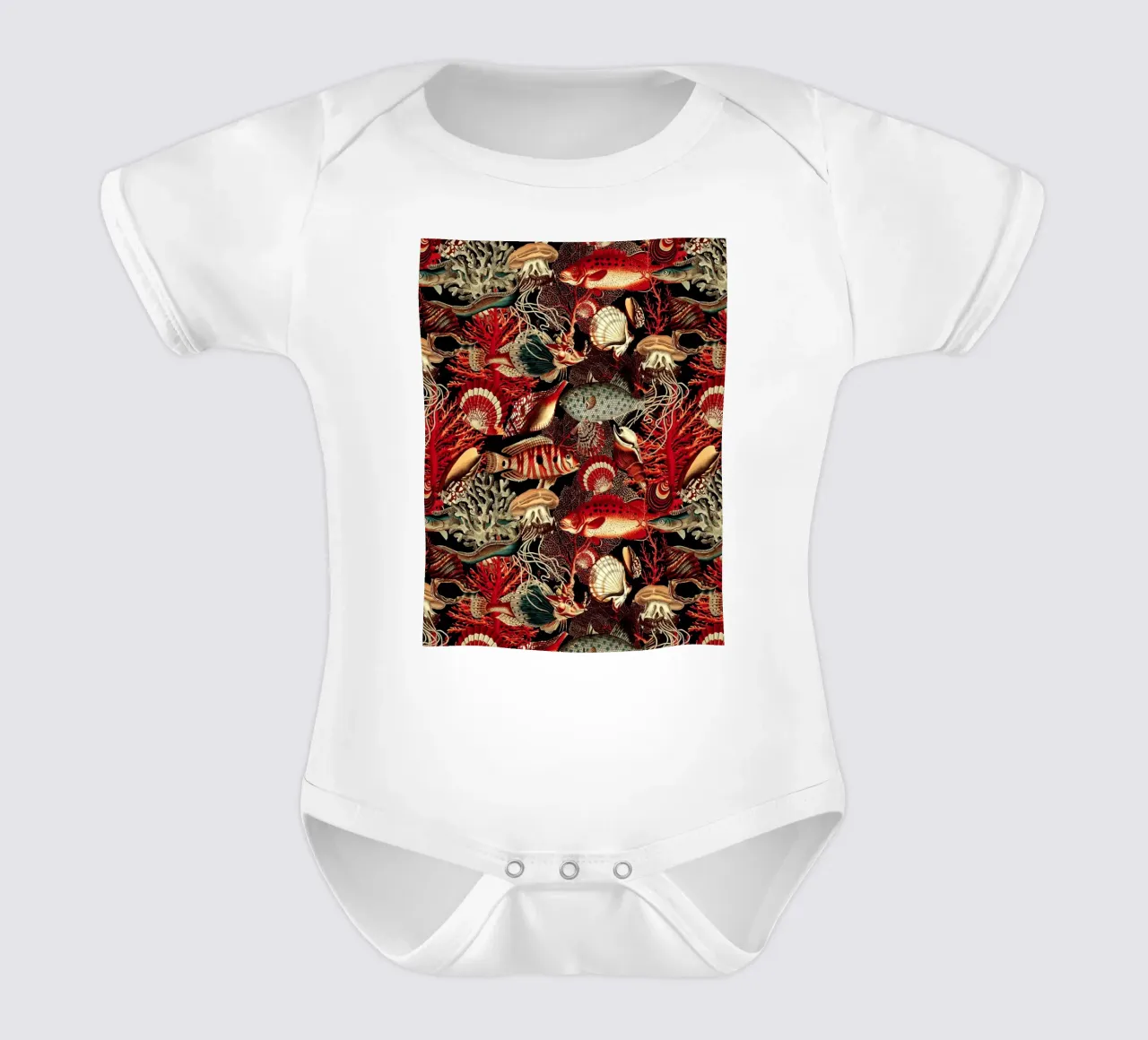 Fish and Corals I body neonato maniche corte da burcukorkmazyurek