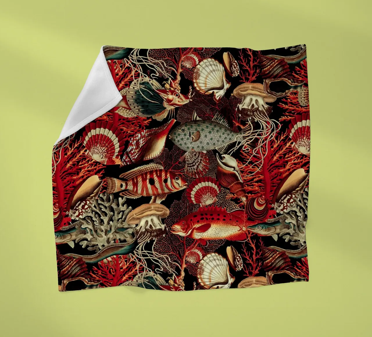 Fish and Corals I coperta in pile da burcukorkmazyurek