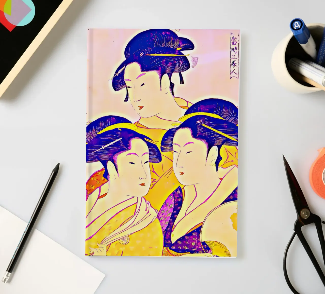 Kitagawa Utamaro, Three Beauties of Present Time in 2.0 mode notebook by the-witcher