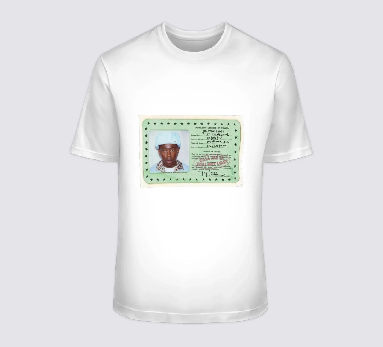 License Of Tyler The Creator - Call Me if You Get Lost t-shirt da edanfargol