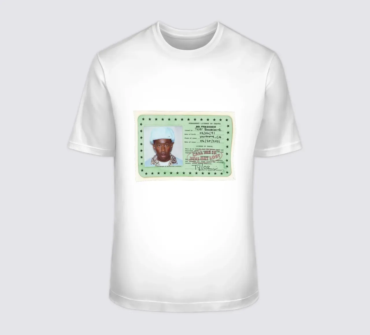 License Of Tyler The Creator - Call Me if You Get Lost T-Shirt von edanfargol