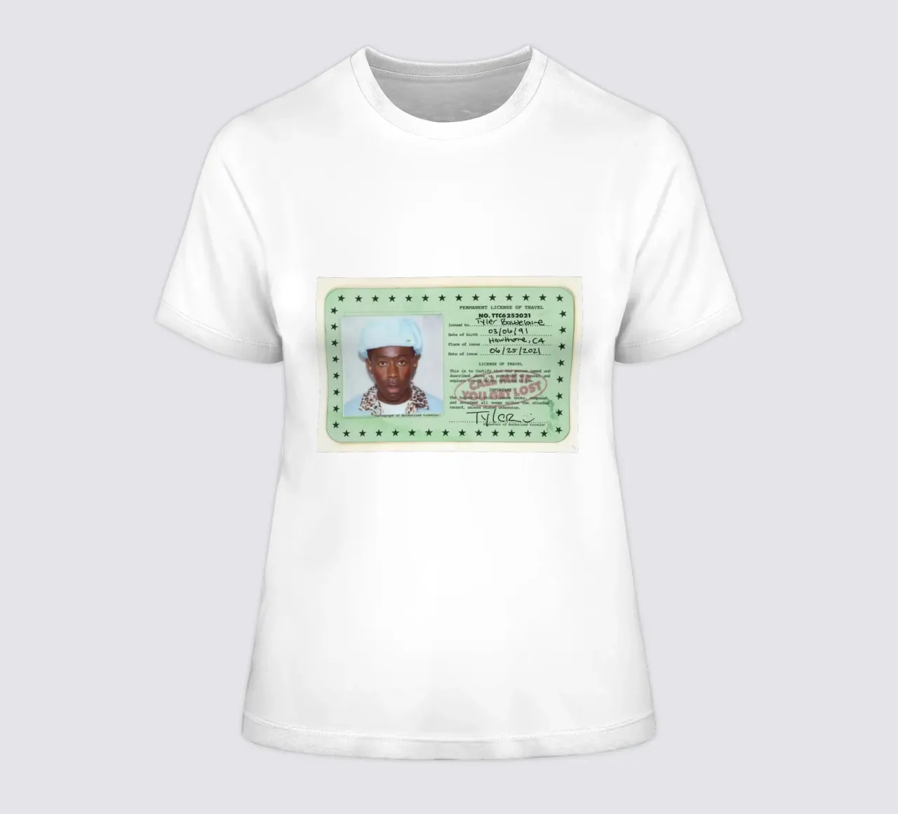 License Of Tyler The Creator - Call Me if You Get Lost t-shirt da donna da edanfargol