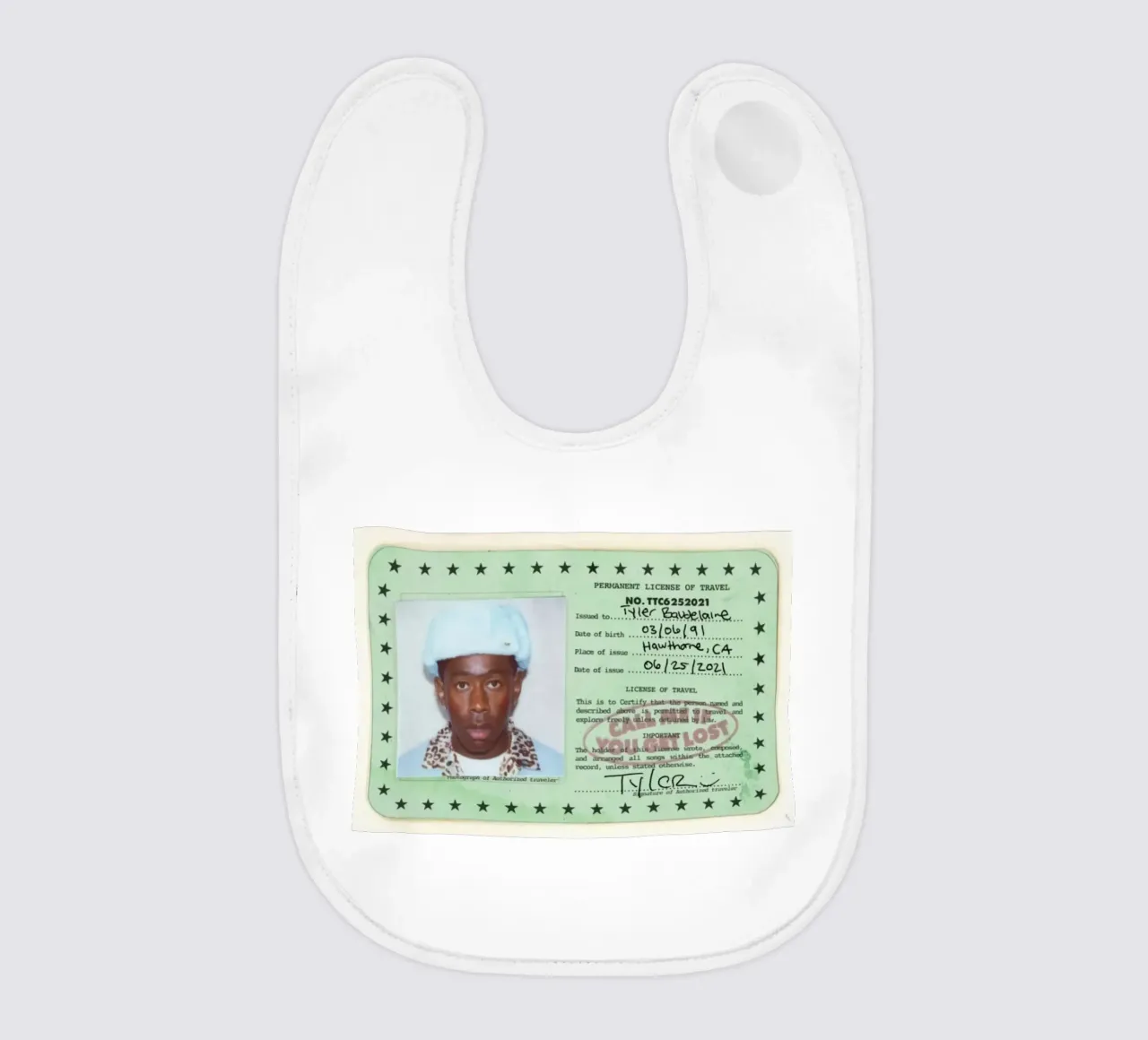 License Of Tyler The Creator - Call Me if You Get Lost Babylätzchen von edanfargol