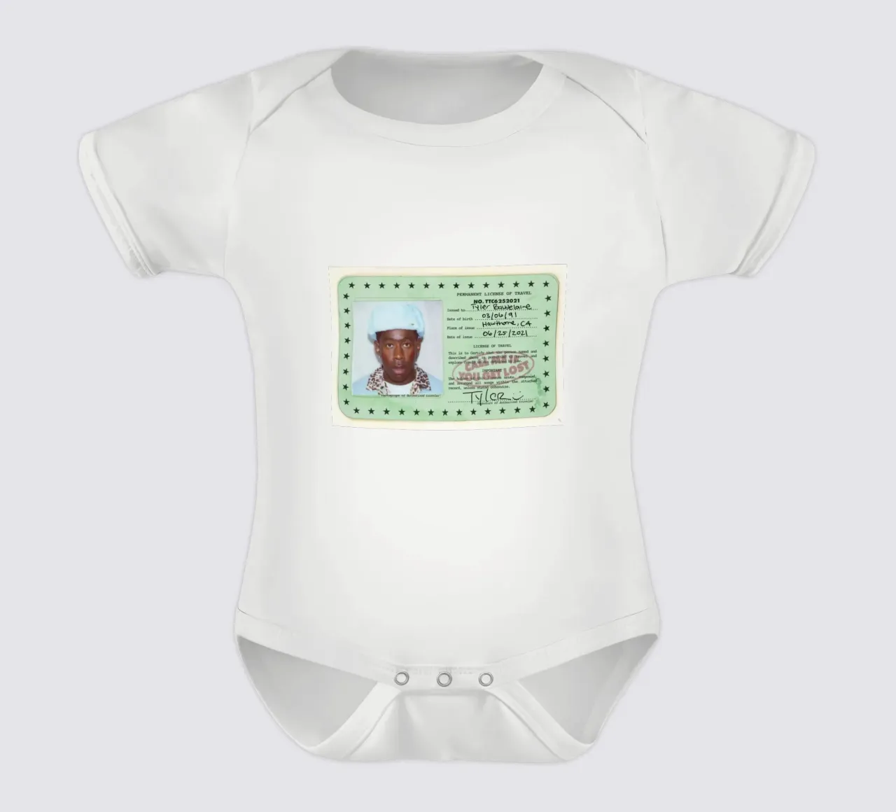 License Of Tyler The Creator - Call Me if You Get Lost body neonato maniche corte da edanfargol