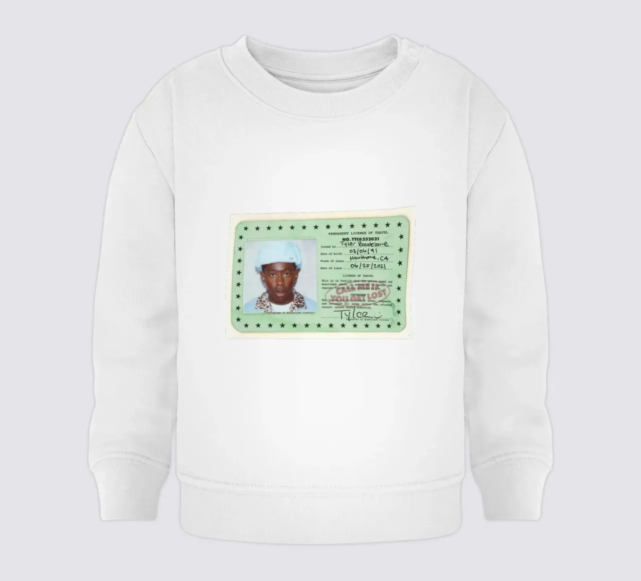 License Of Tyler The Creator - Call Me if You Get Lost felpa neonato da edanfargol