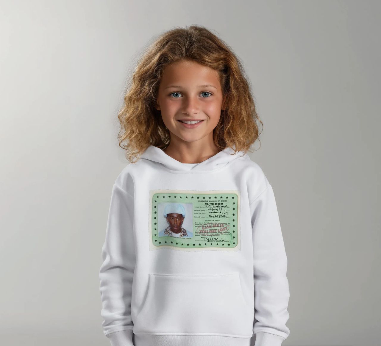 License Of Tyler The Creator - Call Me if You Get Lost felpa bambino con cappuccio da edanfargol