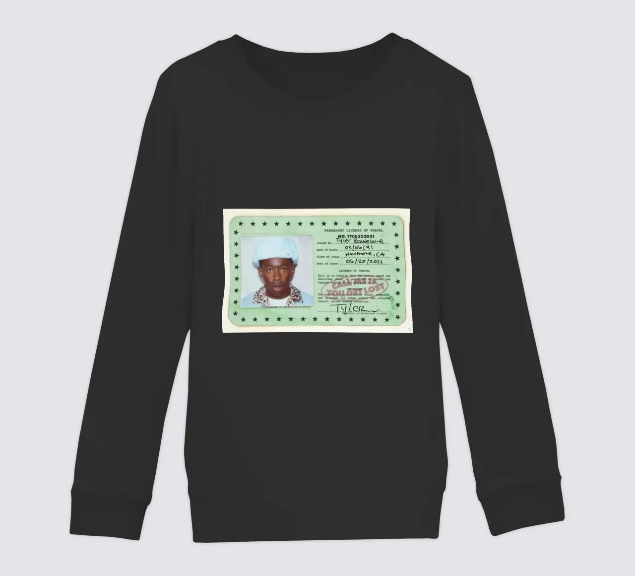 License Of Tyler The Creator - Call Me if You Get Lost felpa bambino da edanfargol