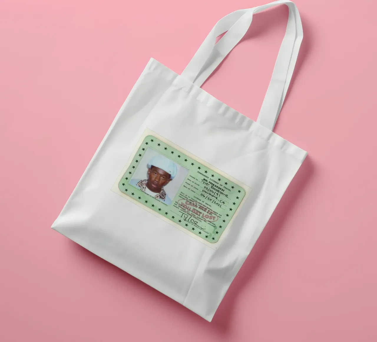 License Of Tyler The Creator - Call Me if You Get Lost borsa in juta da edanfargol