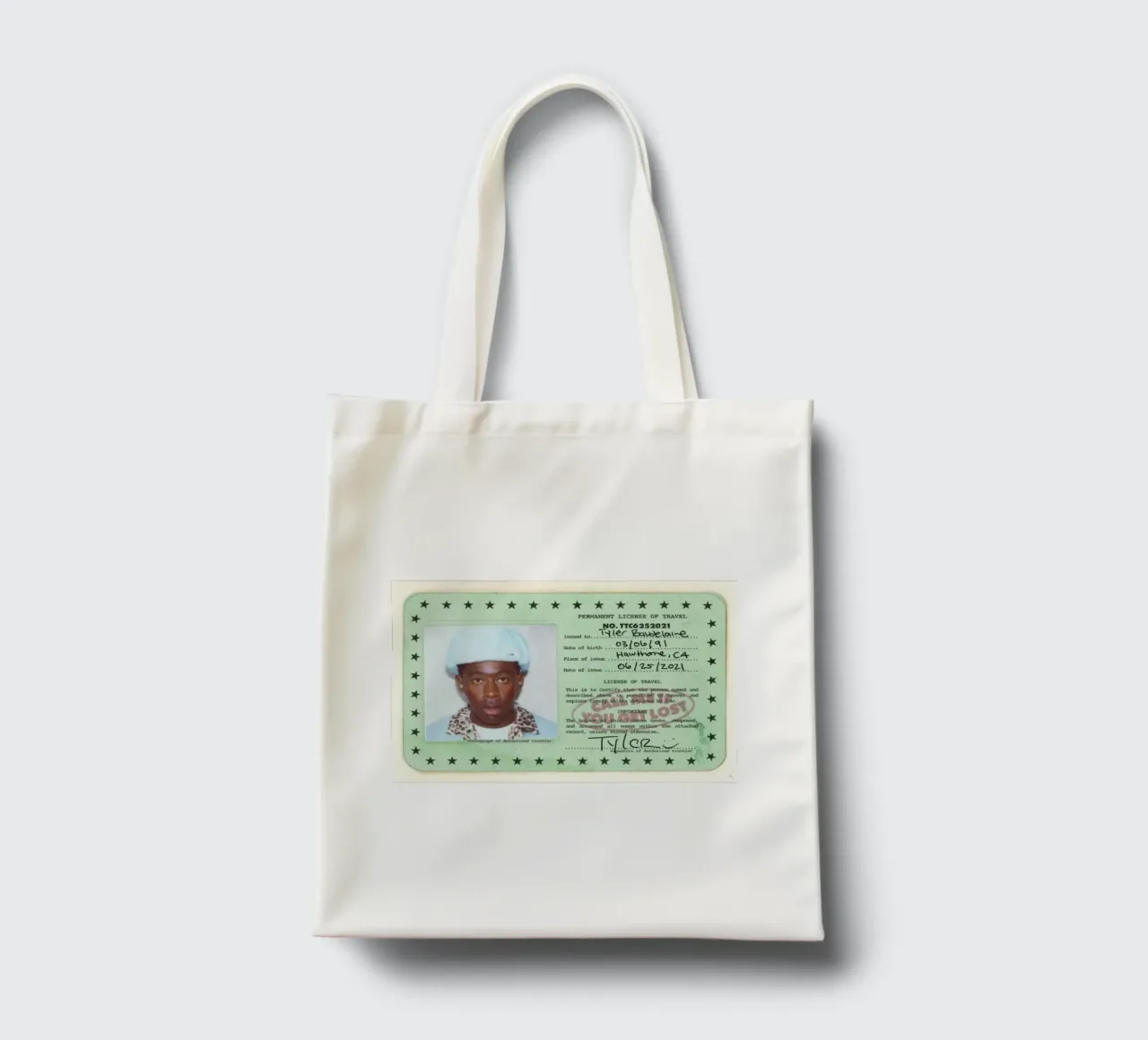 License Of Tyler The Creator - Call Me if You Get Lost borsa in juta da edanfargol