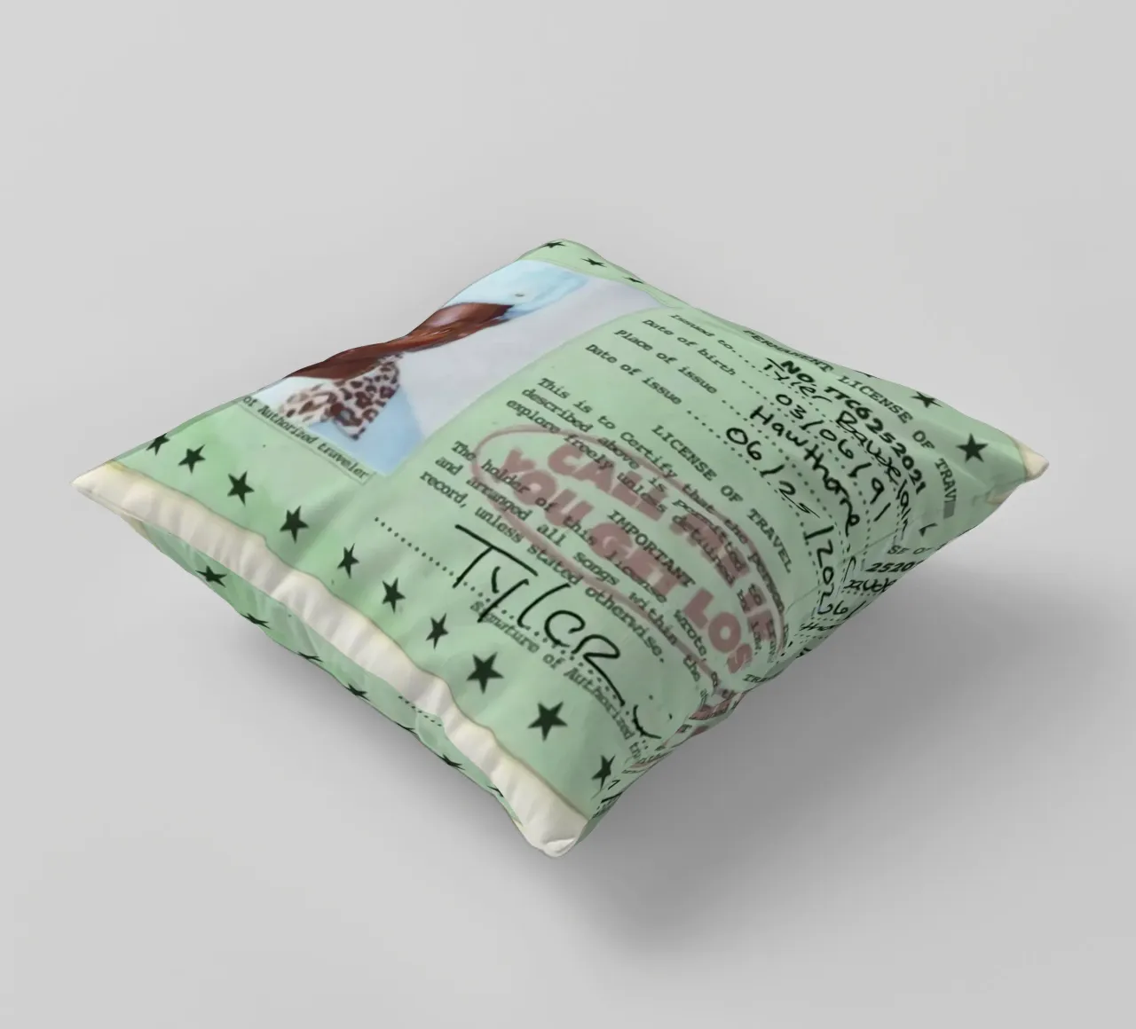 License Of Tyler The Creator - Call Me if You Get Lost cuscino da edanfargol