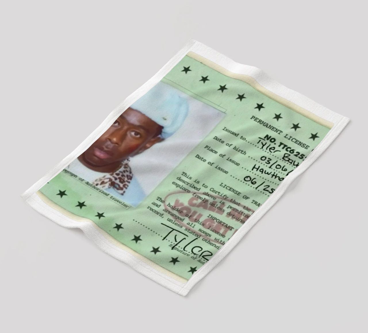 License Of Tyler The Creator - Call Me if You Get Lost coperta in pile da edanfargol
