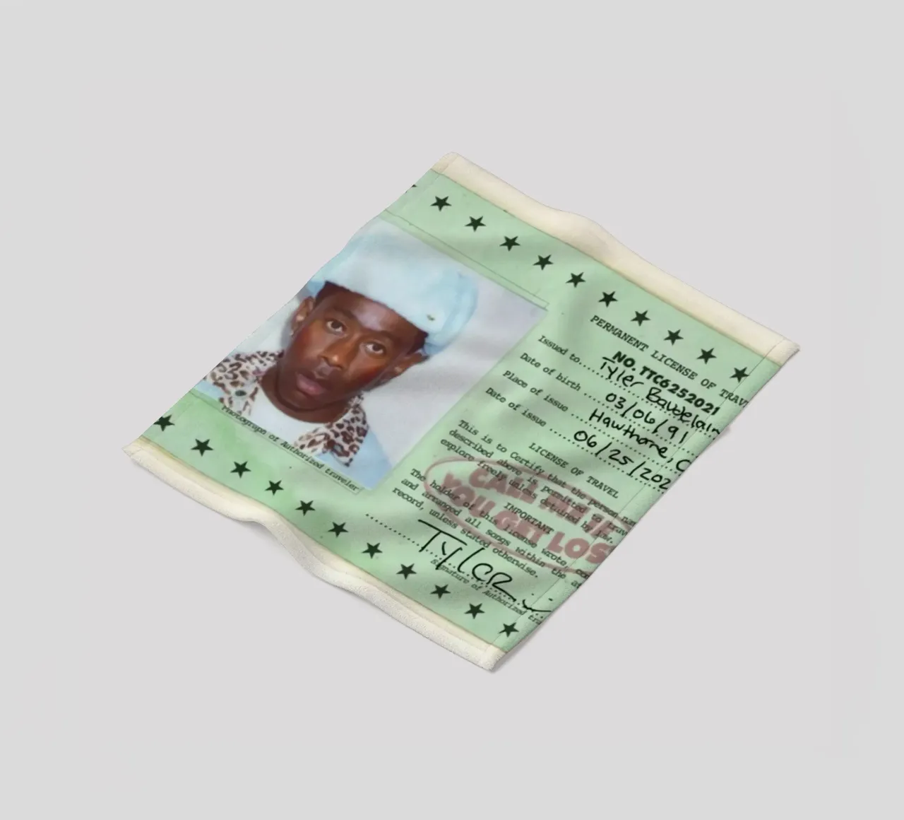 License Of Tyler The Creator - Call Me if You Get Lost coperta in pile da edanfargol