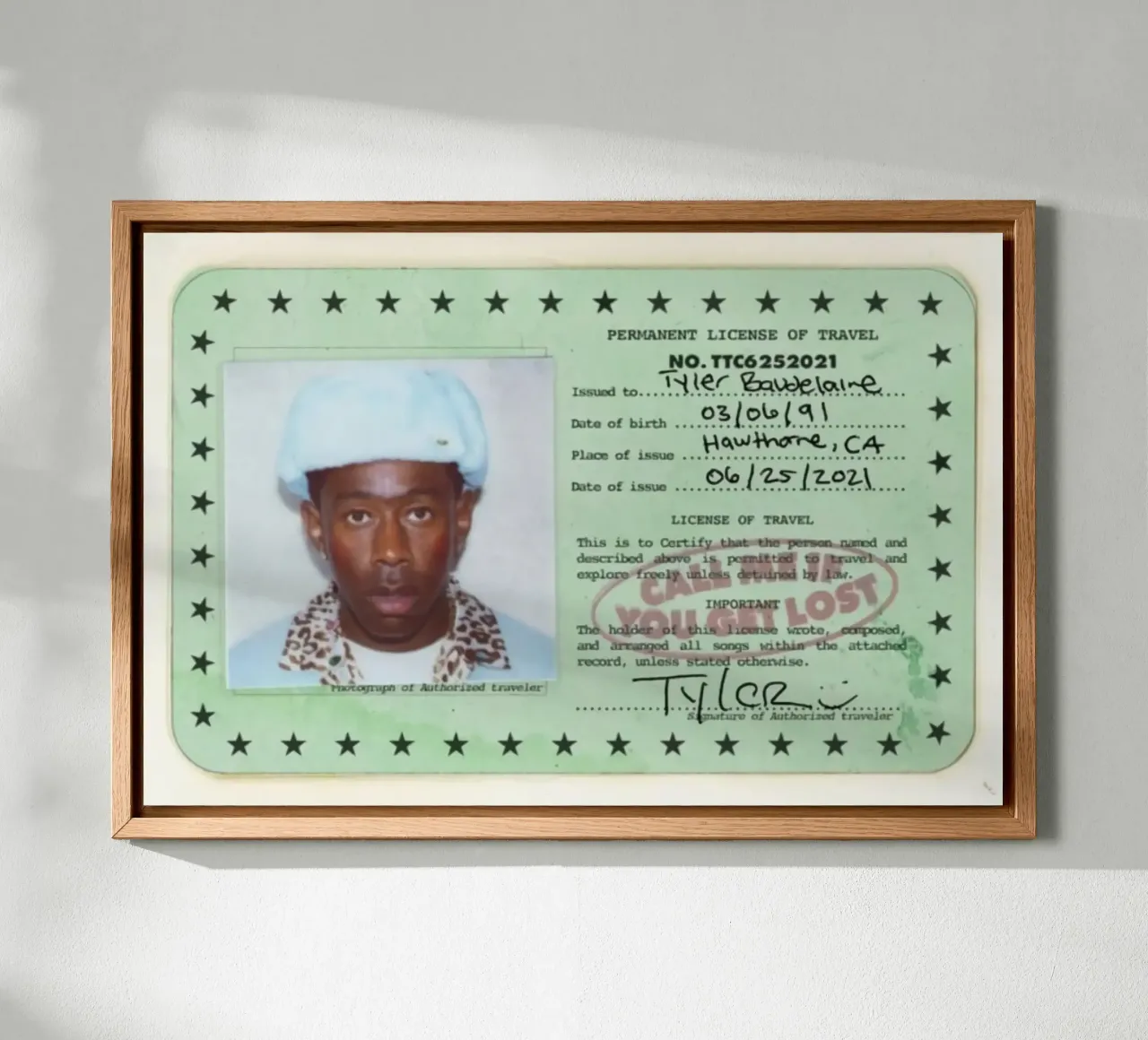 License Of Tyler The Creator - Call Me if You Get Lost tela da edanfargol