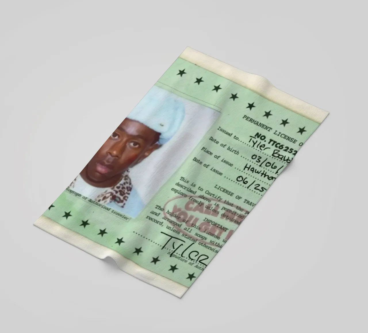 License Of Tyler The Creator - Call Me if You Get Lost strandhanddoek van edanfargol